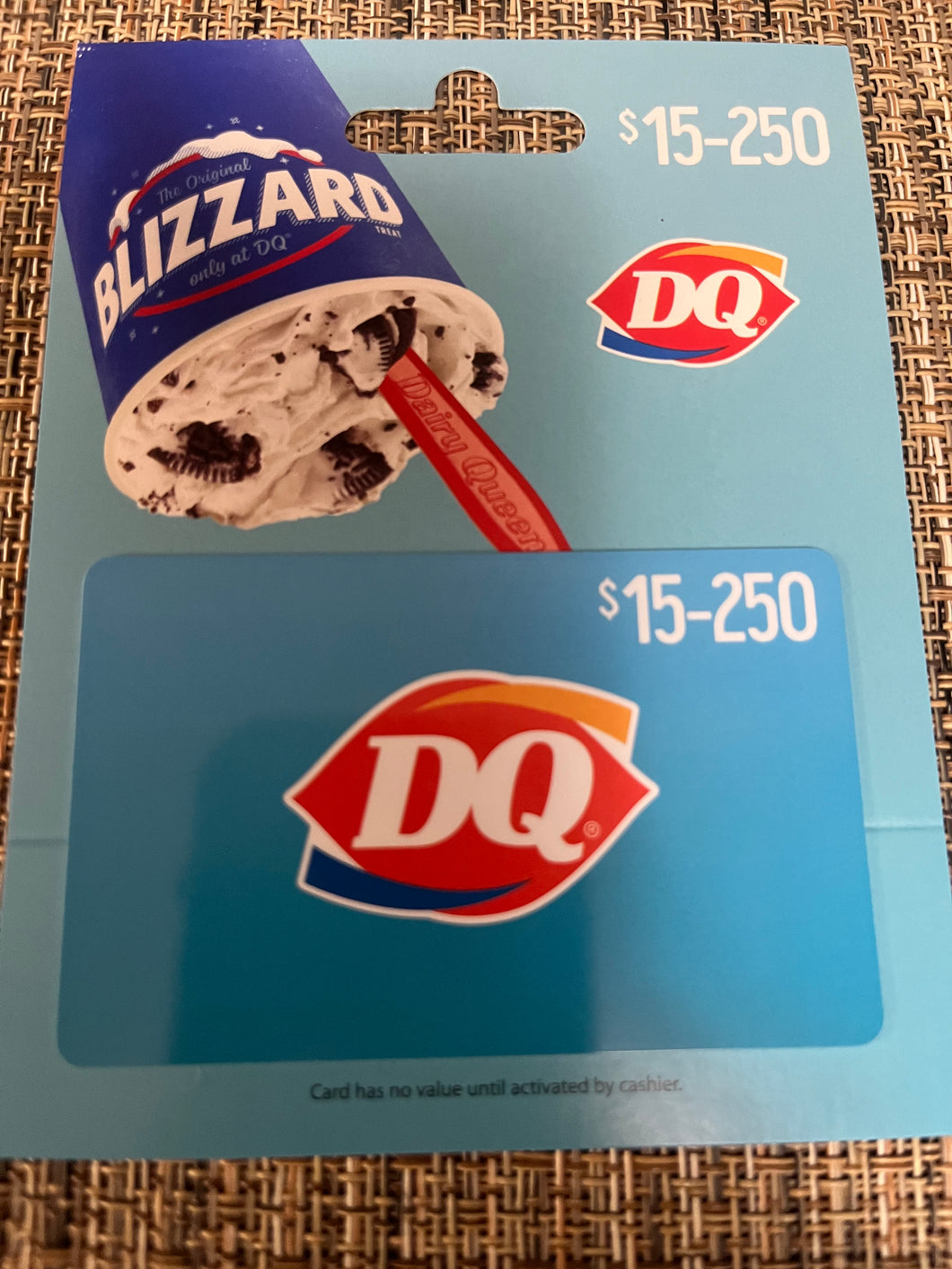 $75 Dairy Queen GC #2 S/N 70175