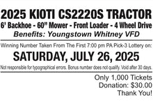 Load image into Gallery viewer, 2025 KIOTI Tractor Ticket
