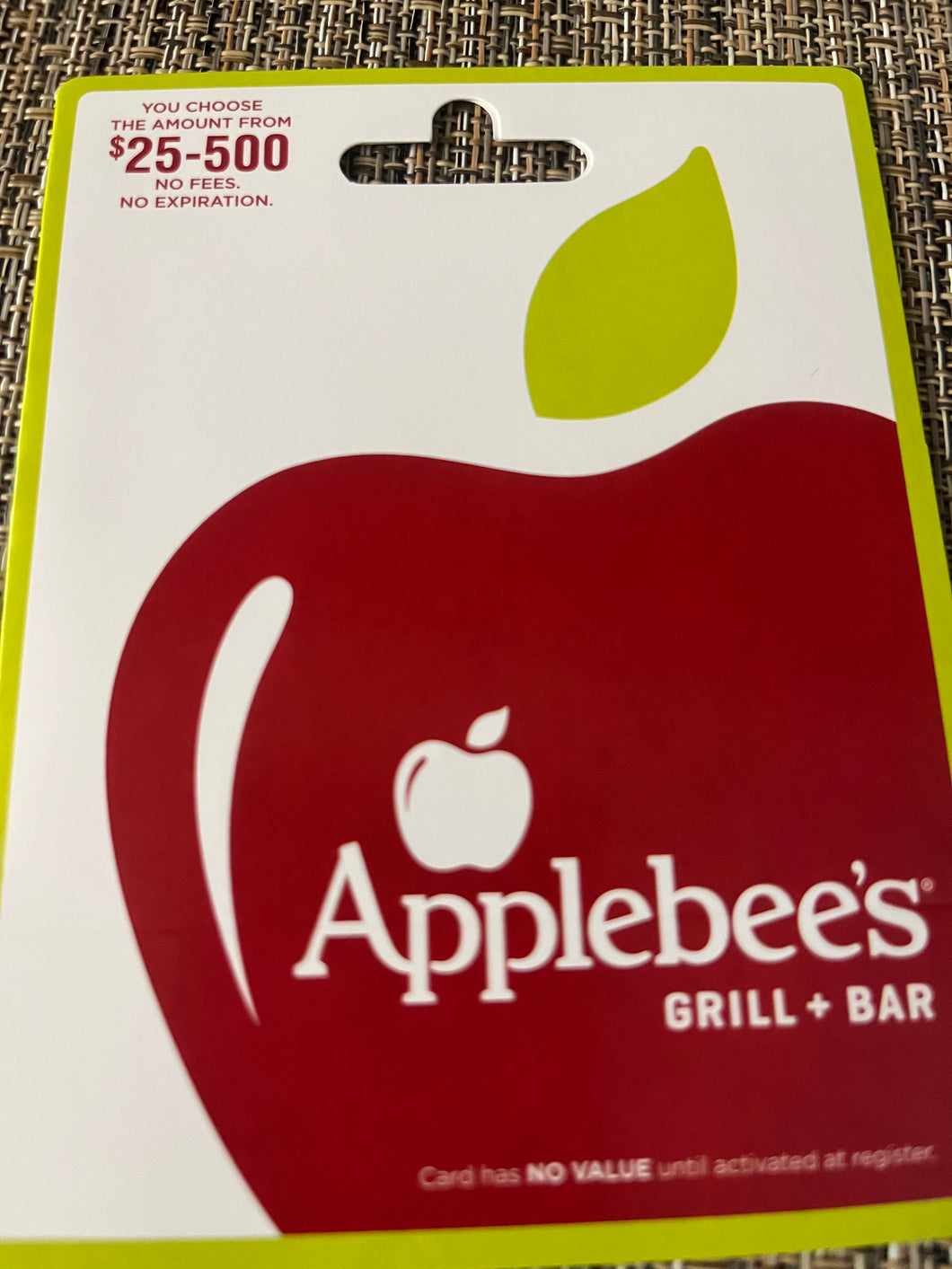 $75 Applebees GC #3 S/N 70203