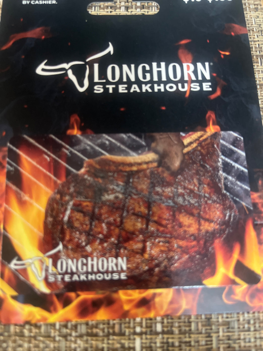$75 Longhorn Steakhouse #4 GC S/N 68707