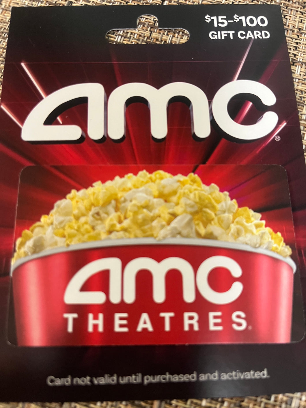 $75 AMC Theaters GC S/N 50516